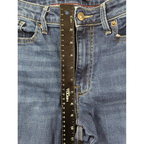 Tommy Hilfiger Jeans Womens 10 Tribeca Straight Ankle Logo Side Tape Stretch - Picture 6 of 16
